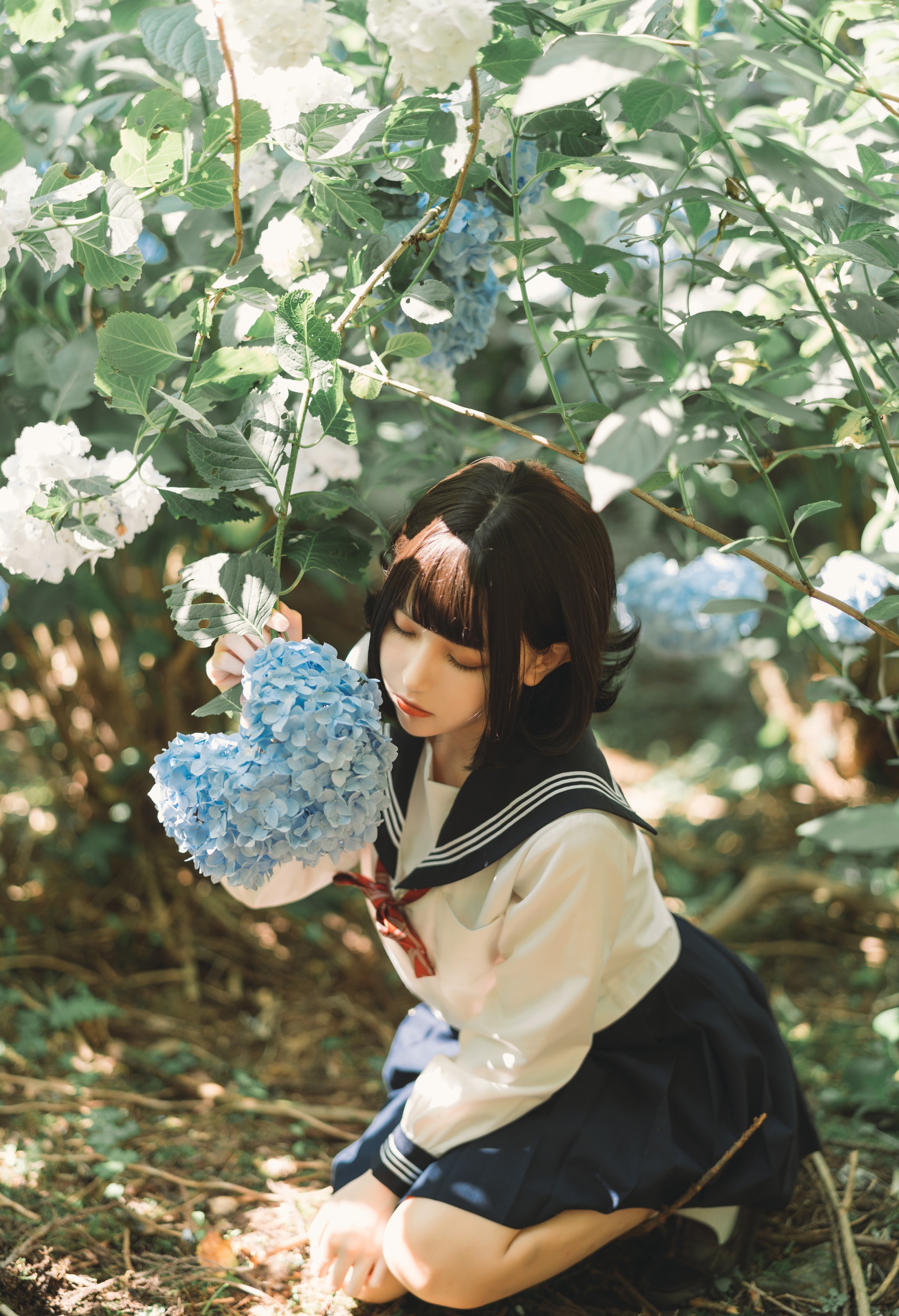 凛子酱 – NO.020 紫阳花 [27P]-XikXak